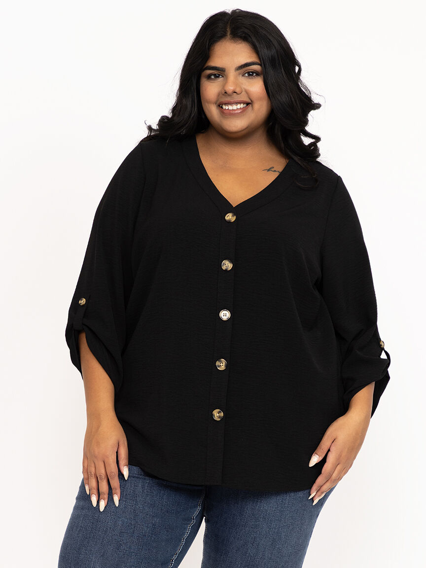 Women's Button Front Blouse